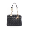 Dior Dio Tote Ladydio Cannage Black Leather Che