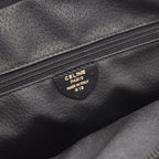 Celine Seri Handbag Sa Ninelelogo Black Leather Sa Ninele Logo — view 4