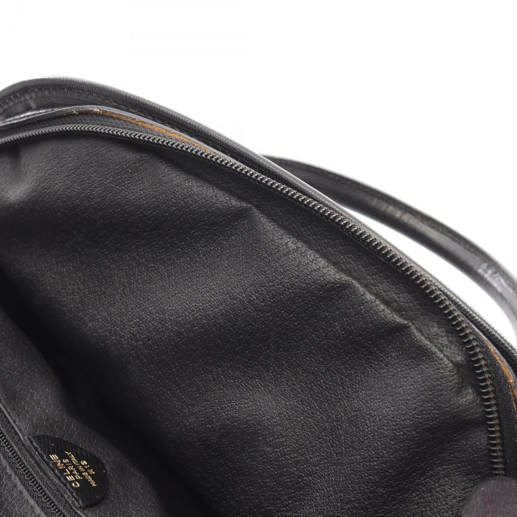 Celine Seri Handbag Sa Ninelelogo Black Leather Sa Ninele Logo — view 9