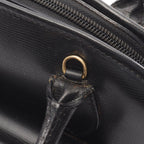 Celine Seri Handbag Sa Ninelelogo Black Leather Sa Ninele Logo — view 7