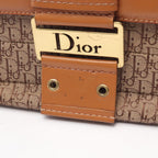 Dior Dio Shoulder Bag tosnine Tobta Beige Canvas Leather — view 5