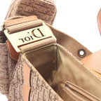 Dior Dio Shoulder Bag tosnine Tobta Beige Canvas Leather — view 6
