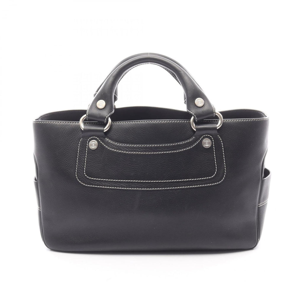 Celine Seri Handbag Black Leather