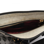 Loewe Shoulder Bag Anagram Gray Black Canvas Leather — view 5