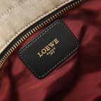 Loewe Shoulder Bag Anagram Gray Black Canvas Leather — view 4
