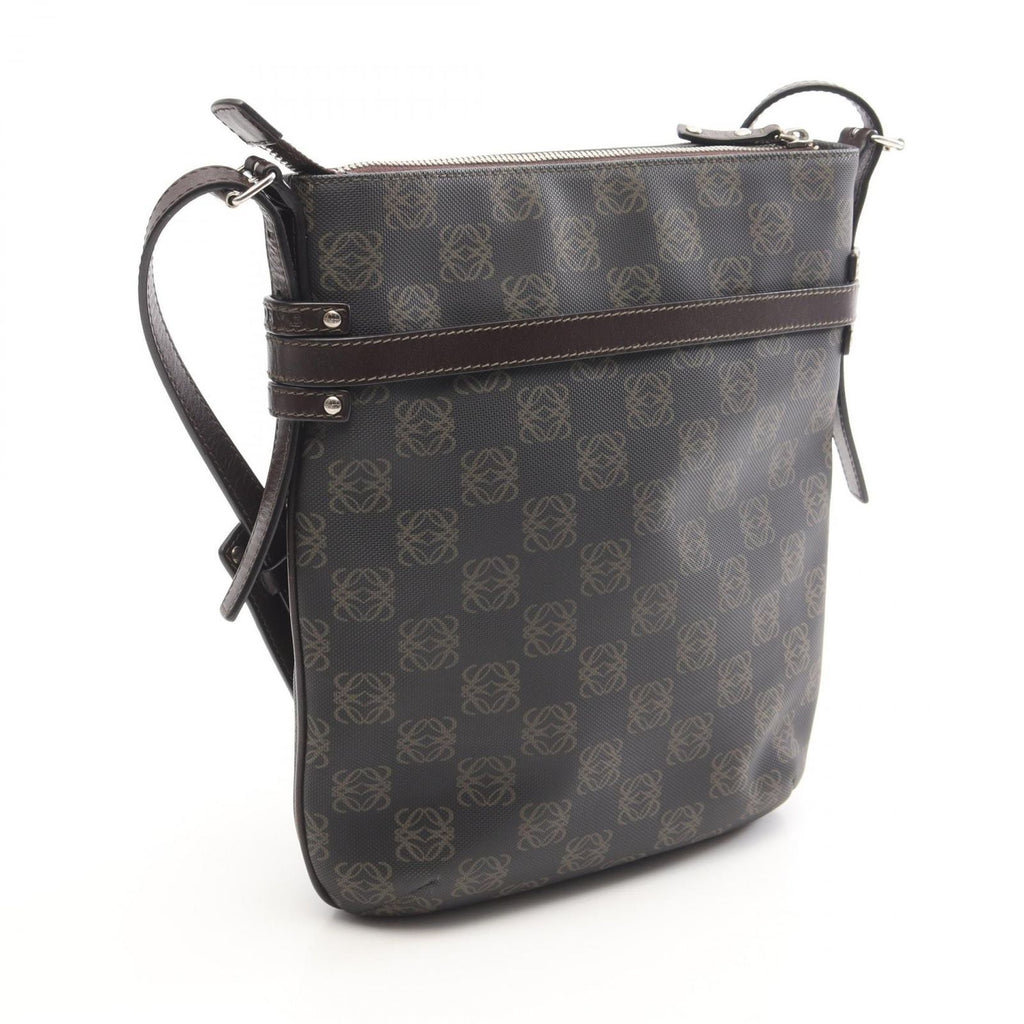 Loewe Shoulder Bag Anagram Da Ninebrown Canvas Leather — view 2