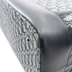 Dior Dio Handbag Tobta Denineta Zba Navy Canvas Leather — view 6