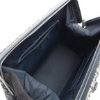 Dior Dio Handbag Tobta Denineta Zba Navy Canvas Leather — view 3