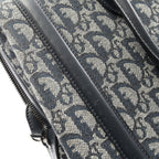 Dior Dio Handbag Tobta Denineta Zba Navy Canvas Leather — view 8