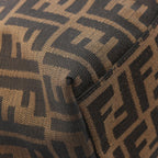 Fendi Handbag Black Brown Canvas Leather — view 5