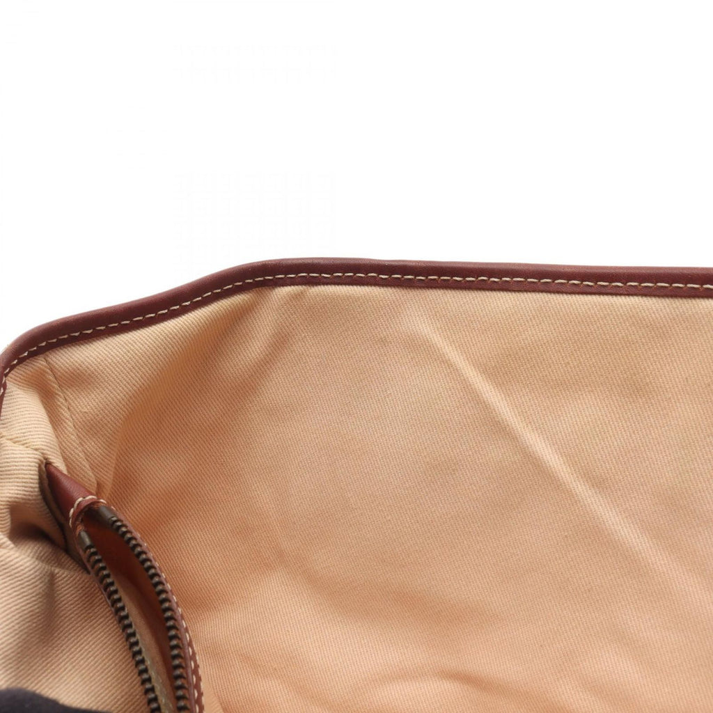 Celine Seri Handbag Beige Brown Canvas Leather — view 7