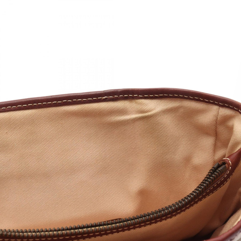 Celine Seri Handbag Beige Brown Canvas Leather — view 5