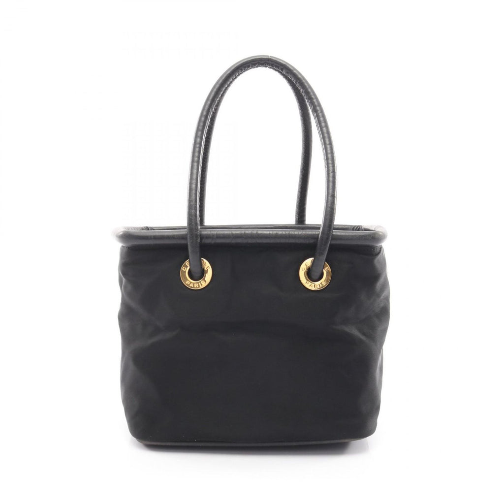 Celine Seri Handbag Sa Ninelelogo Black Nylon Leather