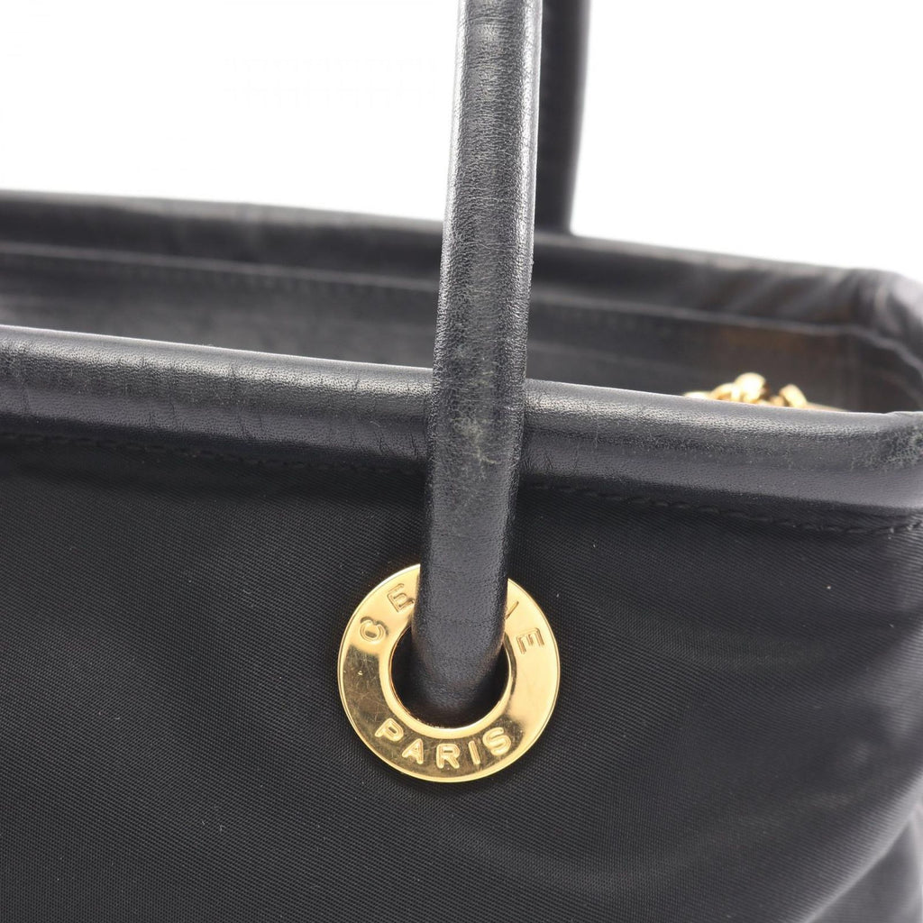 Celine Seri Handbag Sa Ninelelogo Black Nylon Leather — view 8