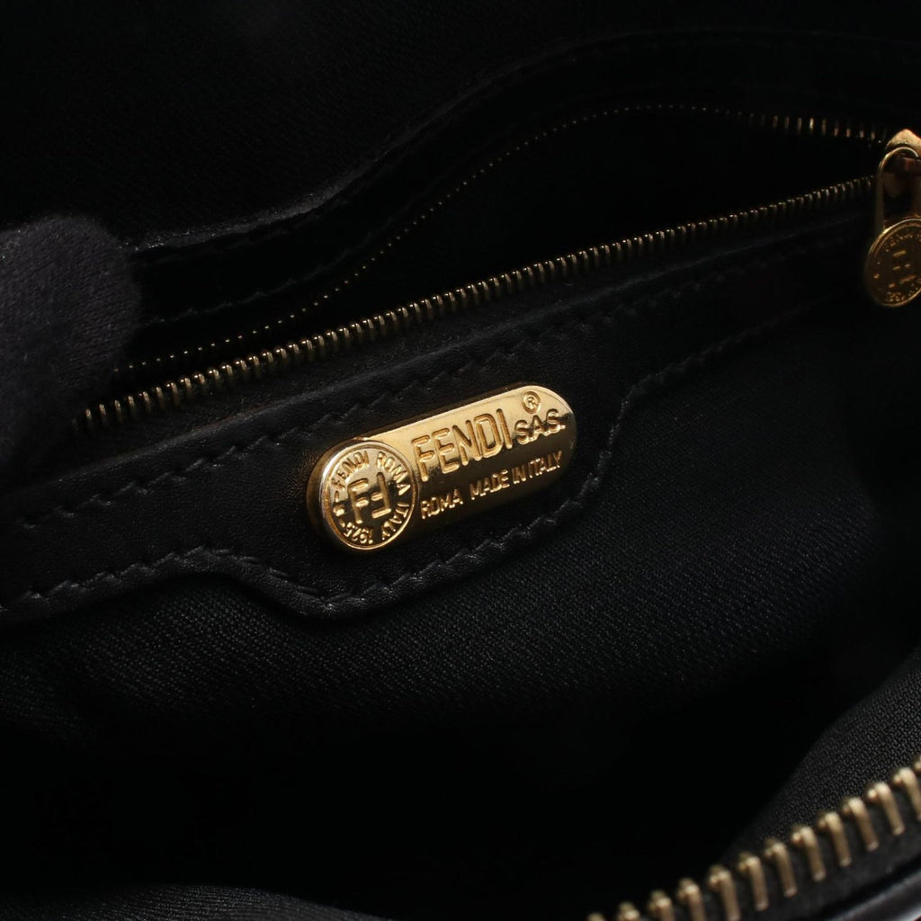 Fendi Shoulder Bag Pecan 2-Way Da Ninebrown Canvas Leather — view 4
