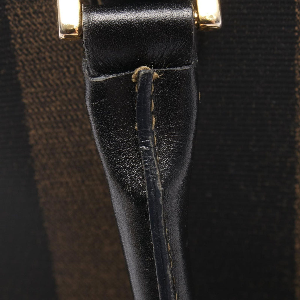 Fendi Shoulder Bag Pecan 2-Way Da Ninebrown Canvas Leather — view 6