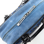 Loewe Handbag Amazona 28 Black Blue Patent Leather — view 5