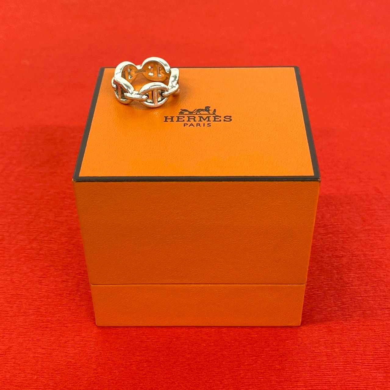 Hermes Enchainee Ring 925 Sterling Silver