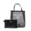 Prada Lada Tote Rete Paillettes Black Patent Leather Minitote