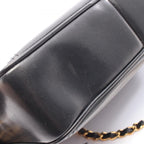 Chanel Shoulder Bag CC Logo Black Lambskin CC Che — view 8