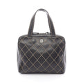 Chanel Handbag Wild Stitch Black Leather