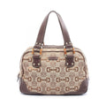 Gucci Handbag Horsebit Beige Da Ninebrown Canvas