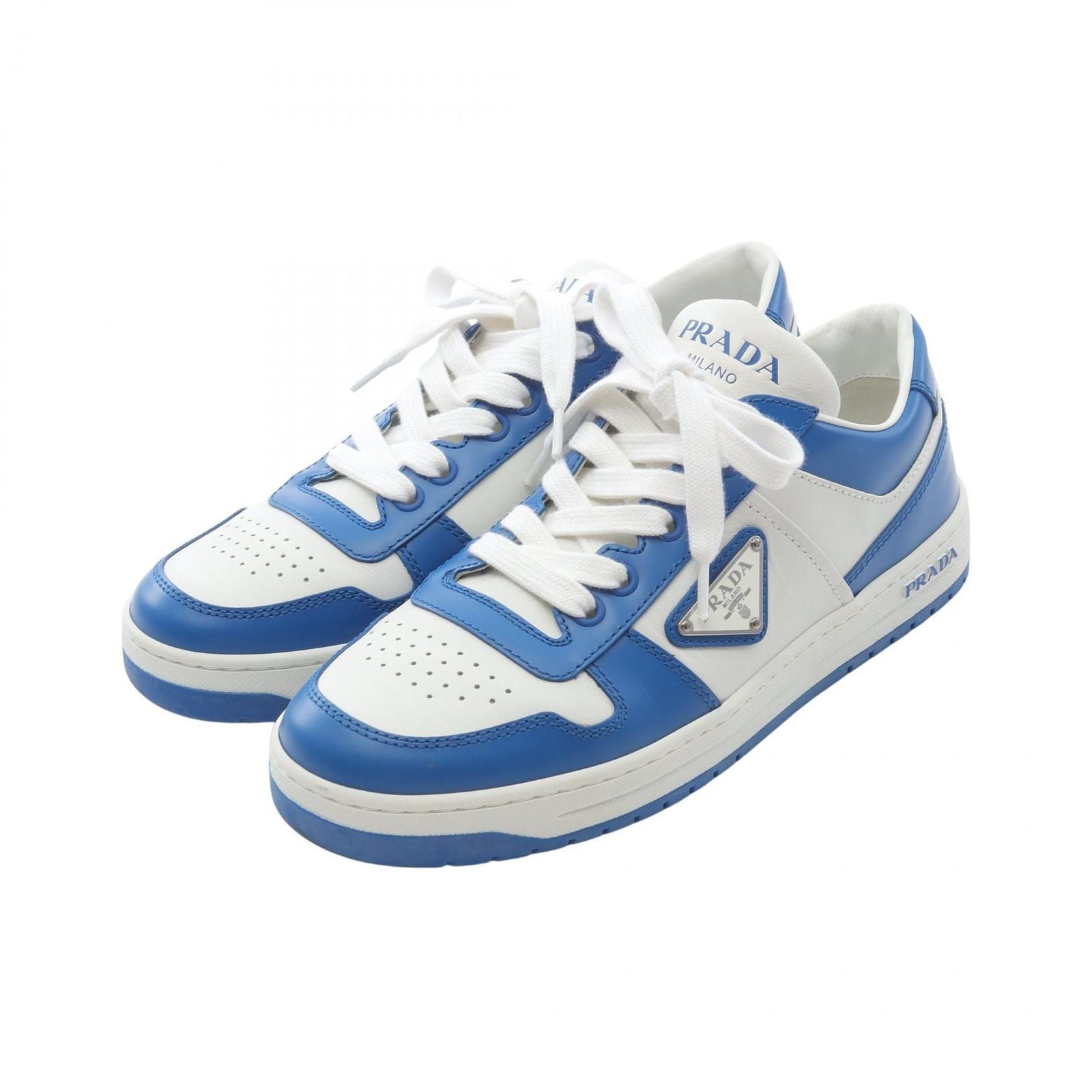 Prada Lada Sneakers Downtown Blue White Leather