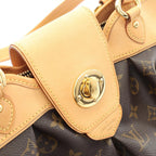 Louis Vuitton Shoulder Bag Bo MM Canvas Leather — view 9