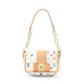 Louis Vuitton Shoulder Bag Patee Blanc Canvas Leather