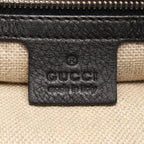 Gucci Tote Guccissima Black Canvas Horsebit — view 4