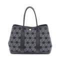 Hermes Tote Garden Party TPM Black Leather Canvas