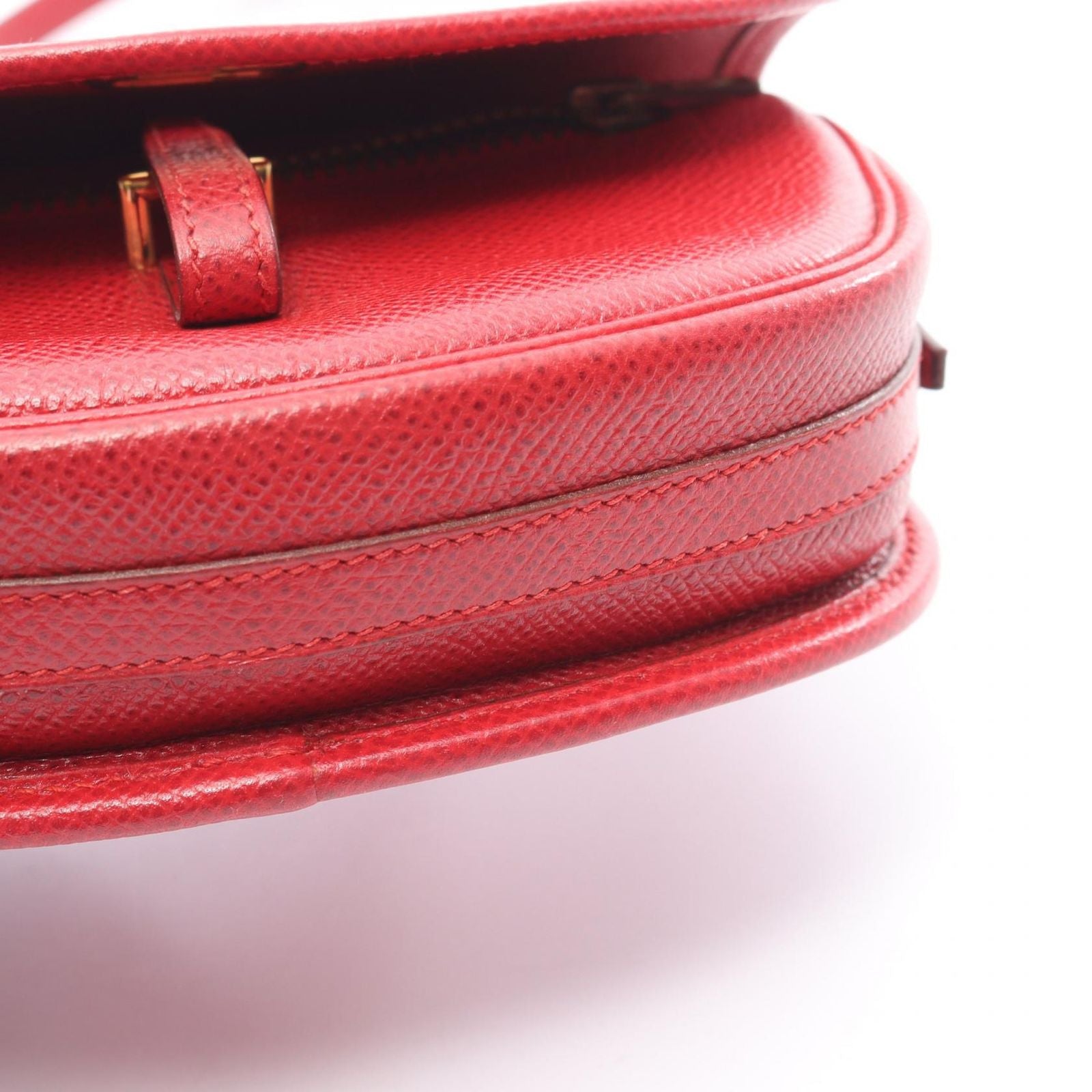 Hermes Shoulder Bag Baledele Mini Rouge Vif Leather — view 7