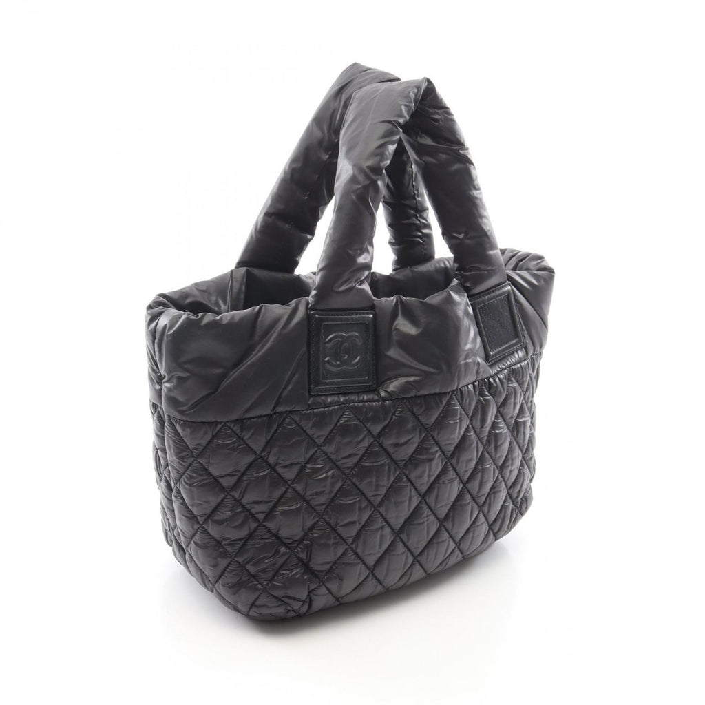Chanel Tote Kokokonine Black Nylon Leather Koko Konine — view 2