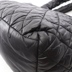 Chanel Tote Kokokonine Black Nylon Leather Koko Konine — view 7