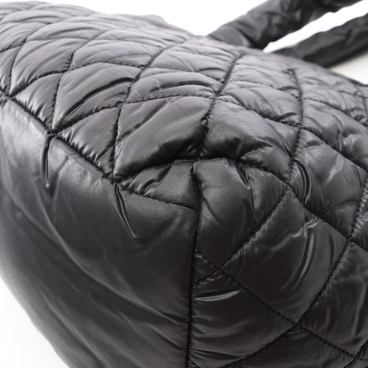 Chanel Tote Kokokonine Black Nylon Leather Koko Konine — view 7