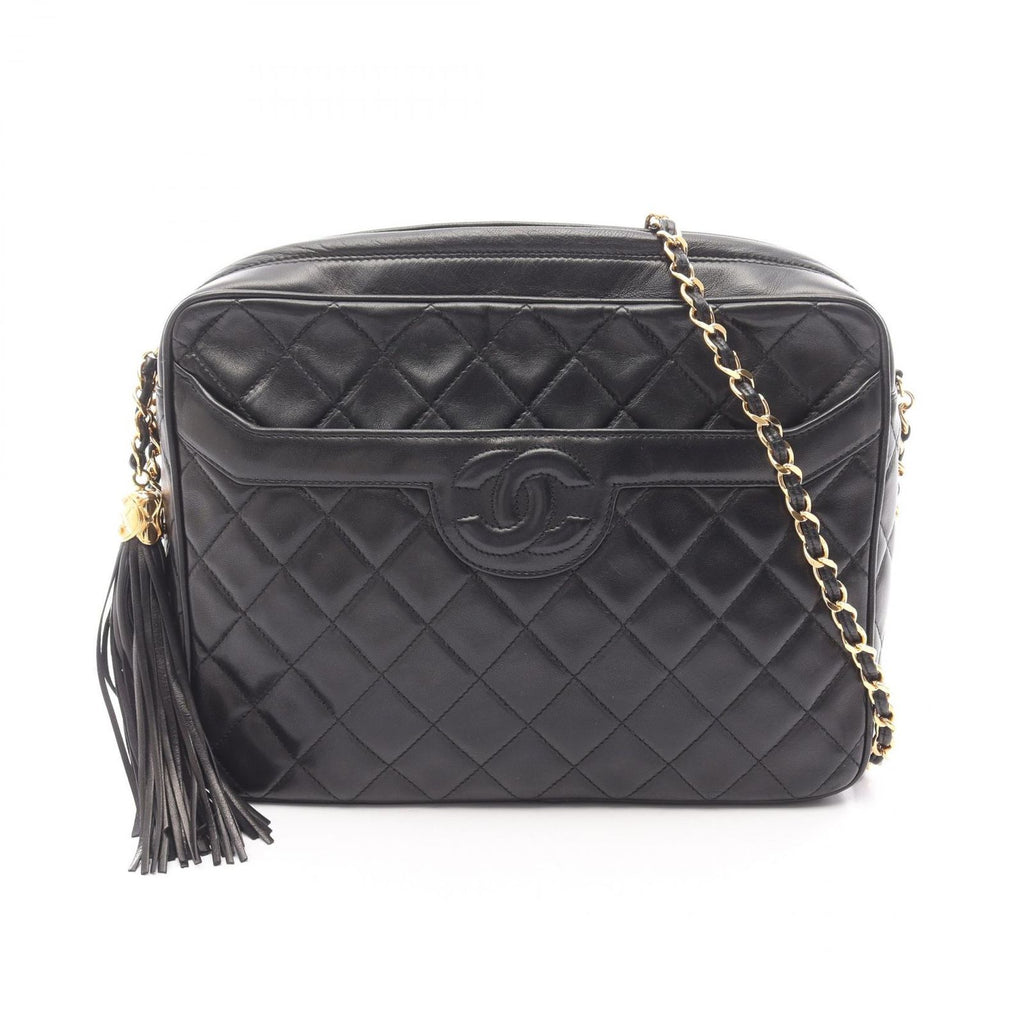 Chanel Shoulder Bag Quilted Black Lambskin Che