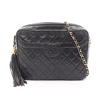 Chanel Shoulder Bag Quilted Black Lambskin Che