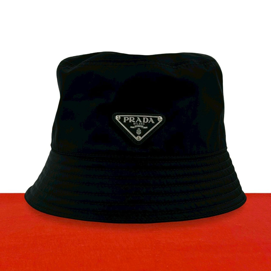 Prada Nylon Bucket Hat Black