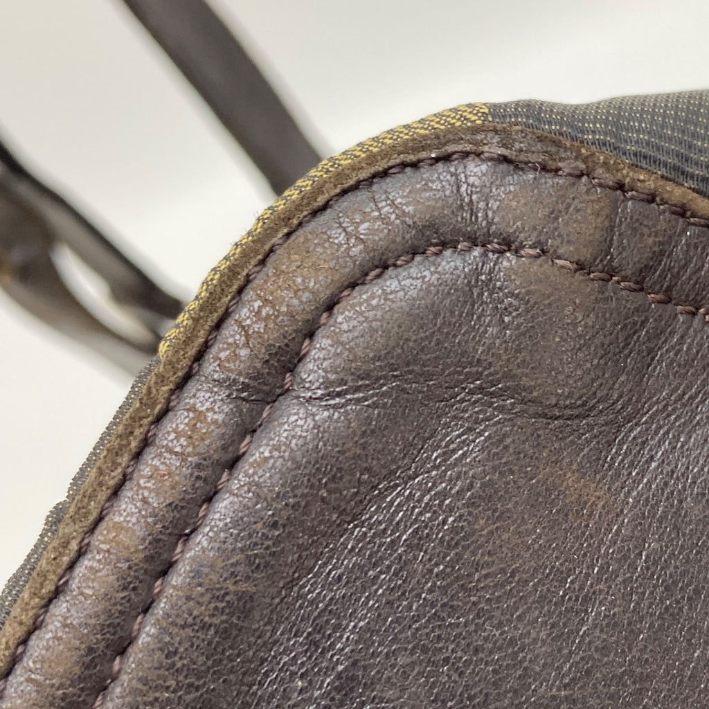 Fendi Pecan Pattern Bag Nylon Brown — view 9
