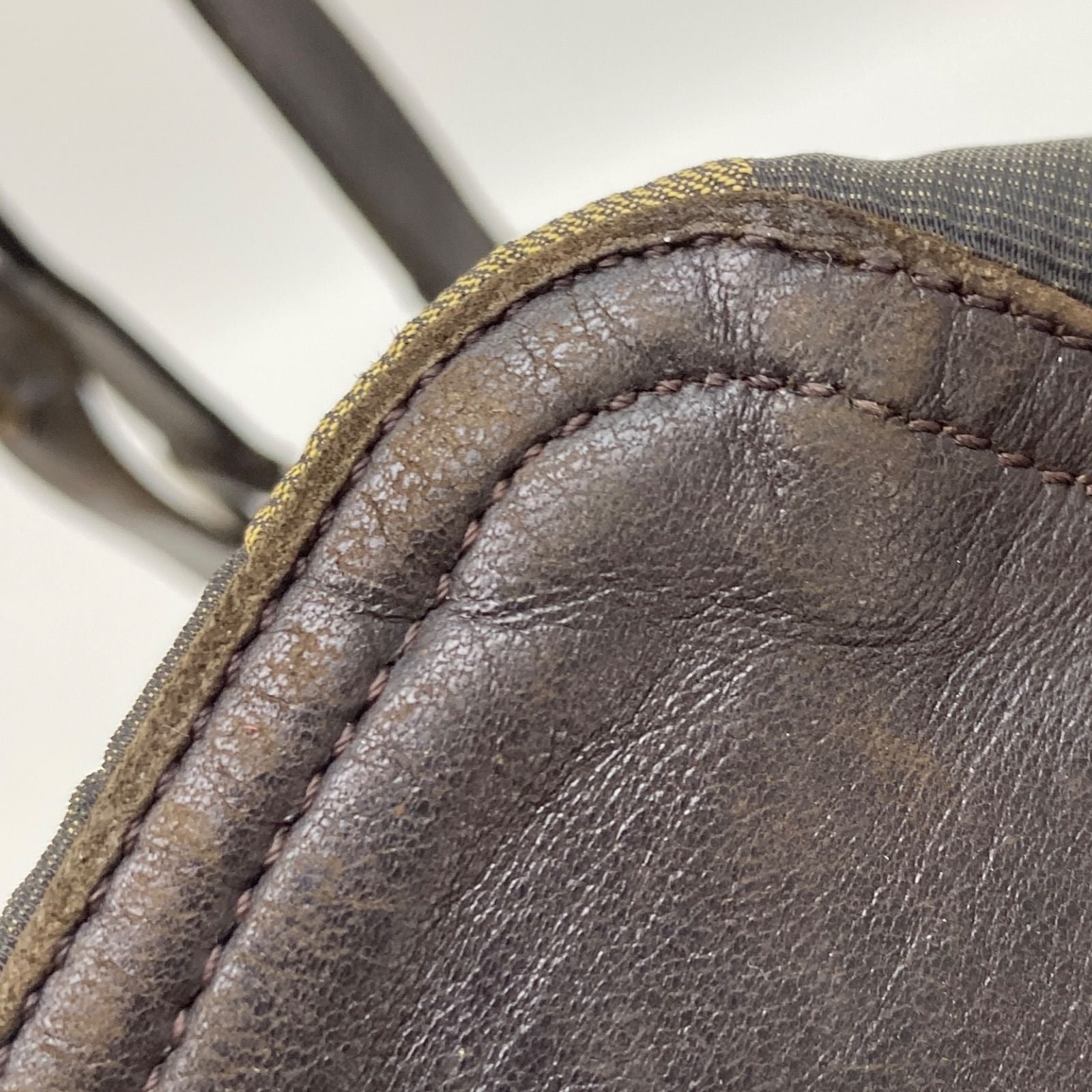 Fendi Pecan Pattern Bag Nylon Brown — view 9