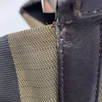 Fendi Pecan Pattern Bag Nylon Brown — view 8