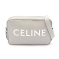 Celine Seri Shoulder Bag Midi Gray Leather Logo