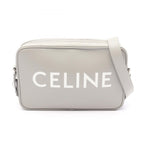 Celine Seri Shoulder Bag Midi Gray Leather Logo