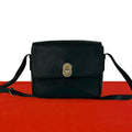 Celine Vintage Star Ball Leather Shoulder Bag Pochette Crossbody Black
