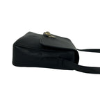 Celine Vintage Star Ball Leather Shoulder Bag Pochette Crossbody Black — view 6