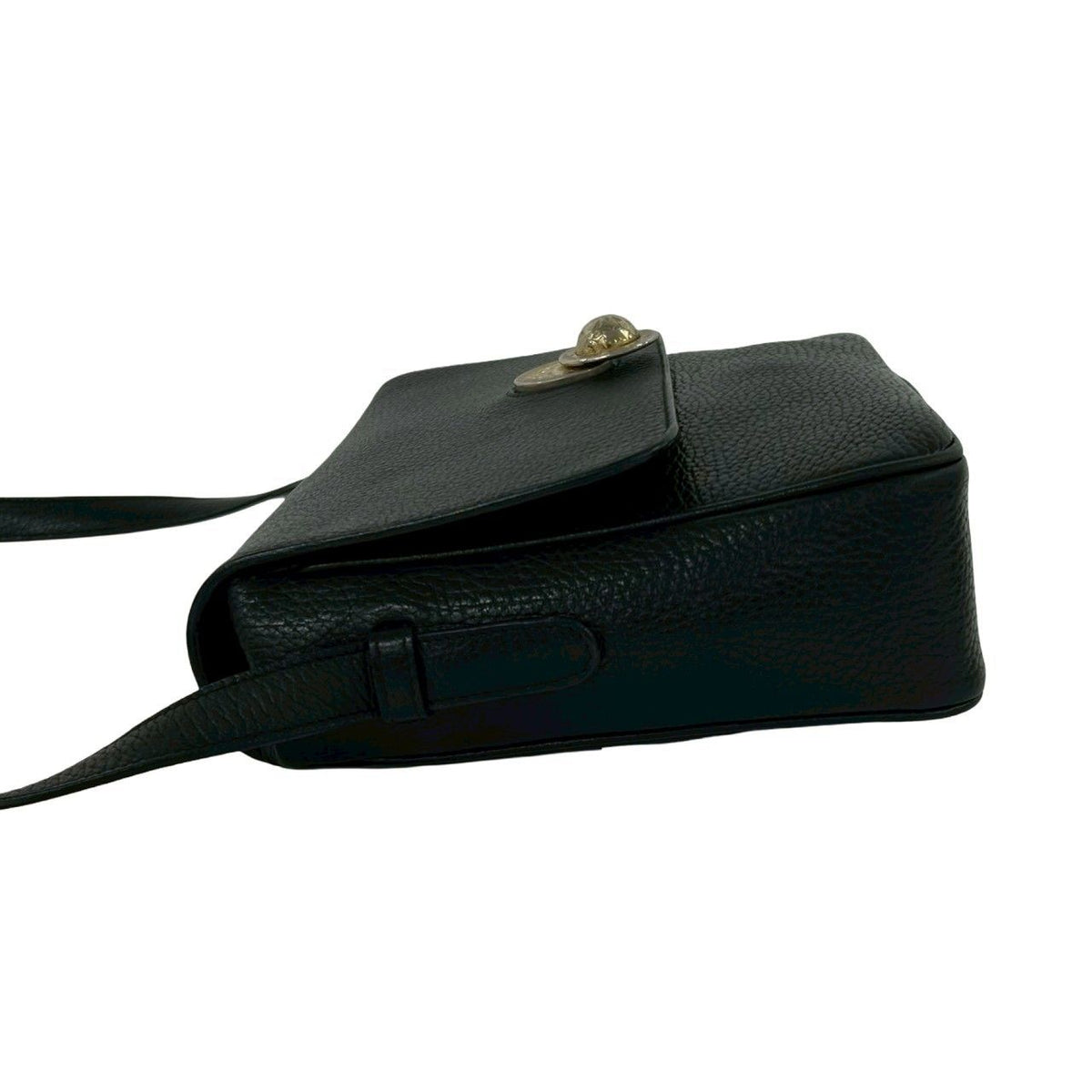 Celine Vintage Star Ball Leather Shoulder Bag Pochette Crossbody Black — view 5