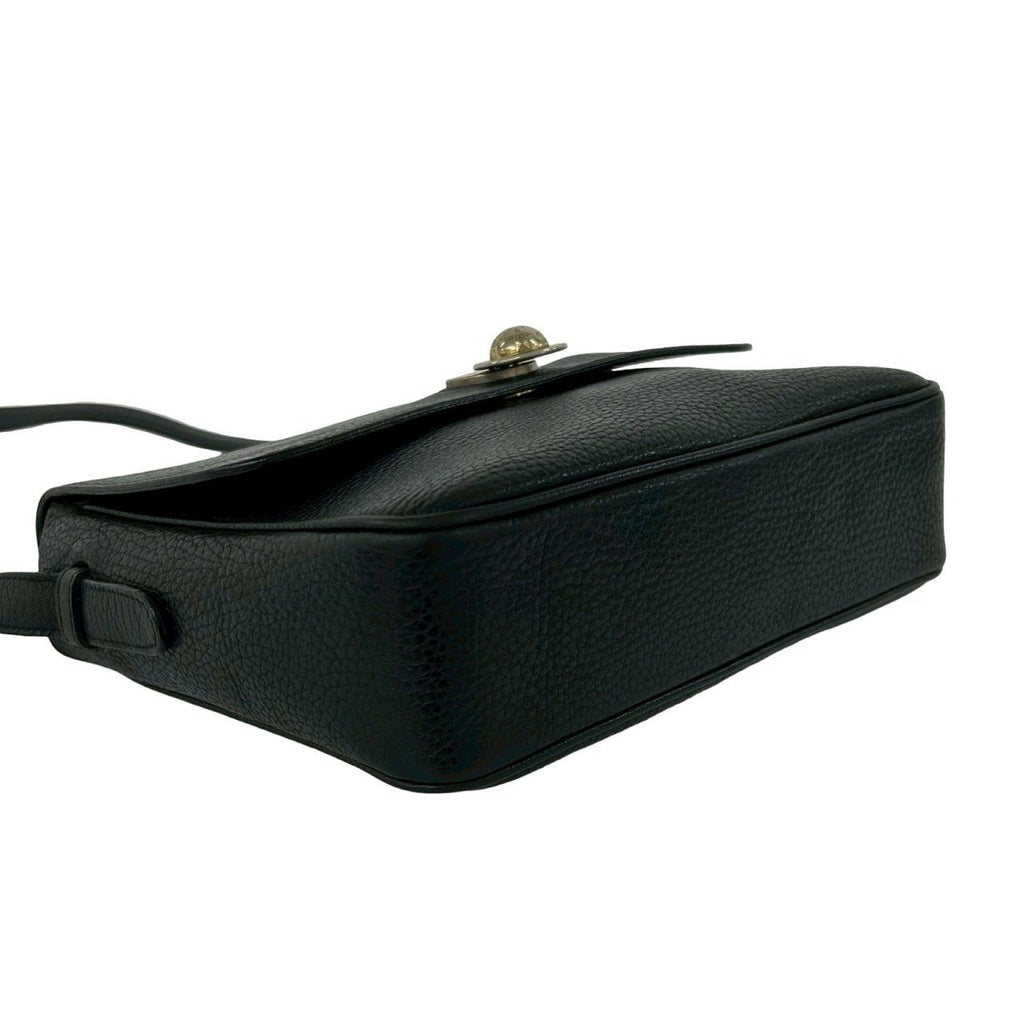 Celine Vintage Star Ball Leather Shoulder Bag Pochette Crossbody Black — view 7