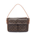 Louis Vuitton Shoulder Bag GM Canvas Leather