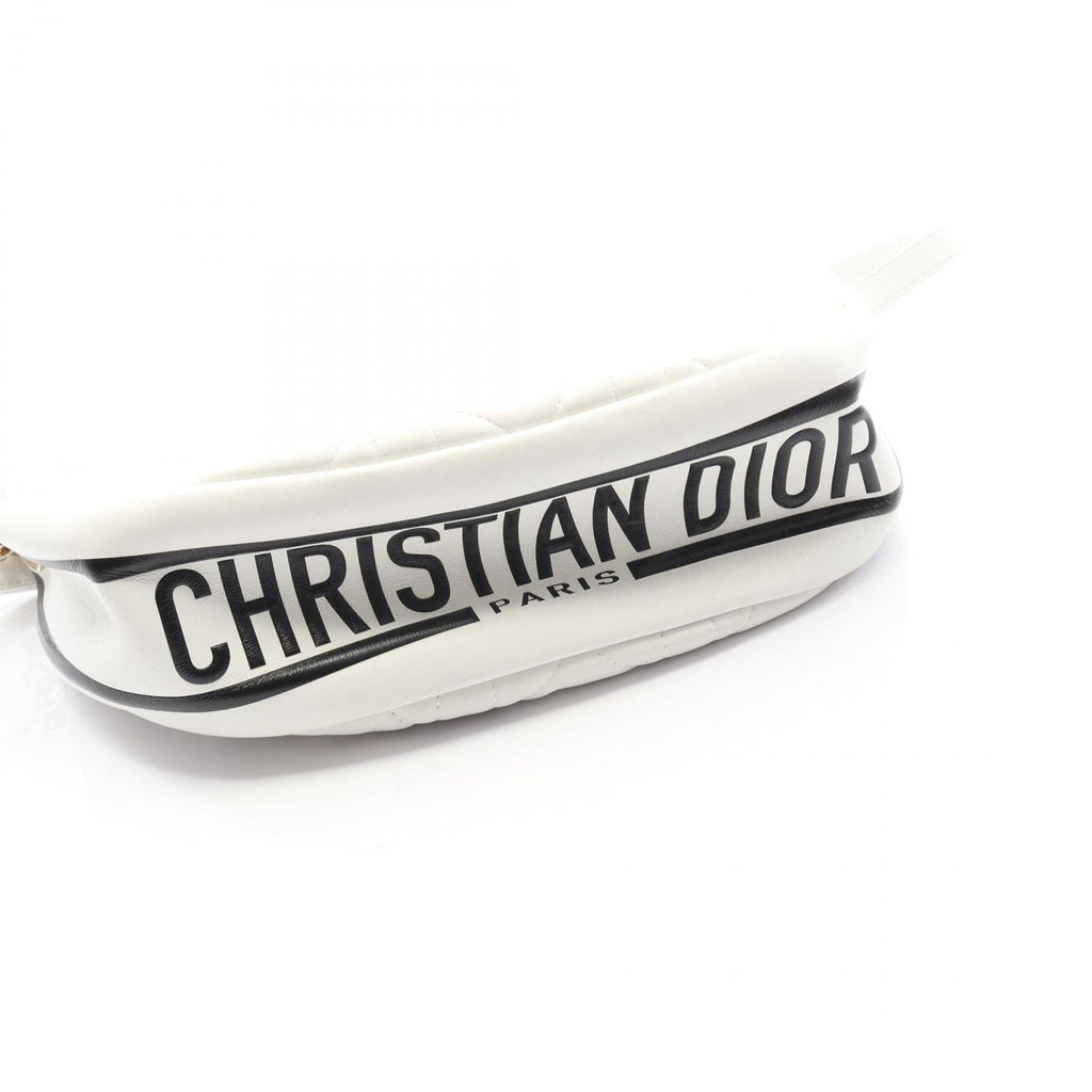 Dior Dio Handbag Vibe Midi Bo Cannage White Leather — view 6