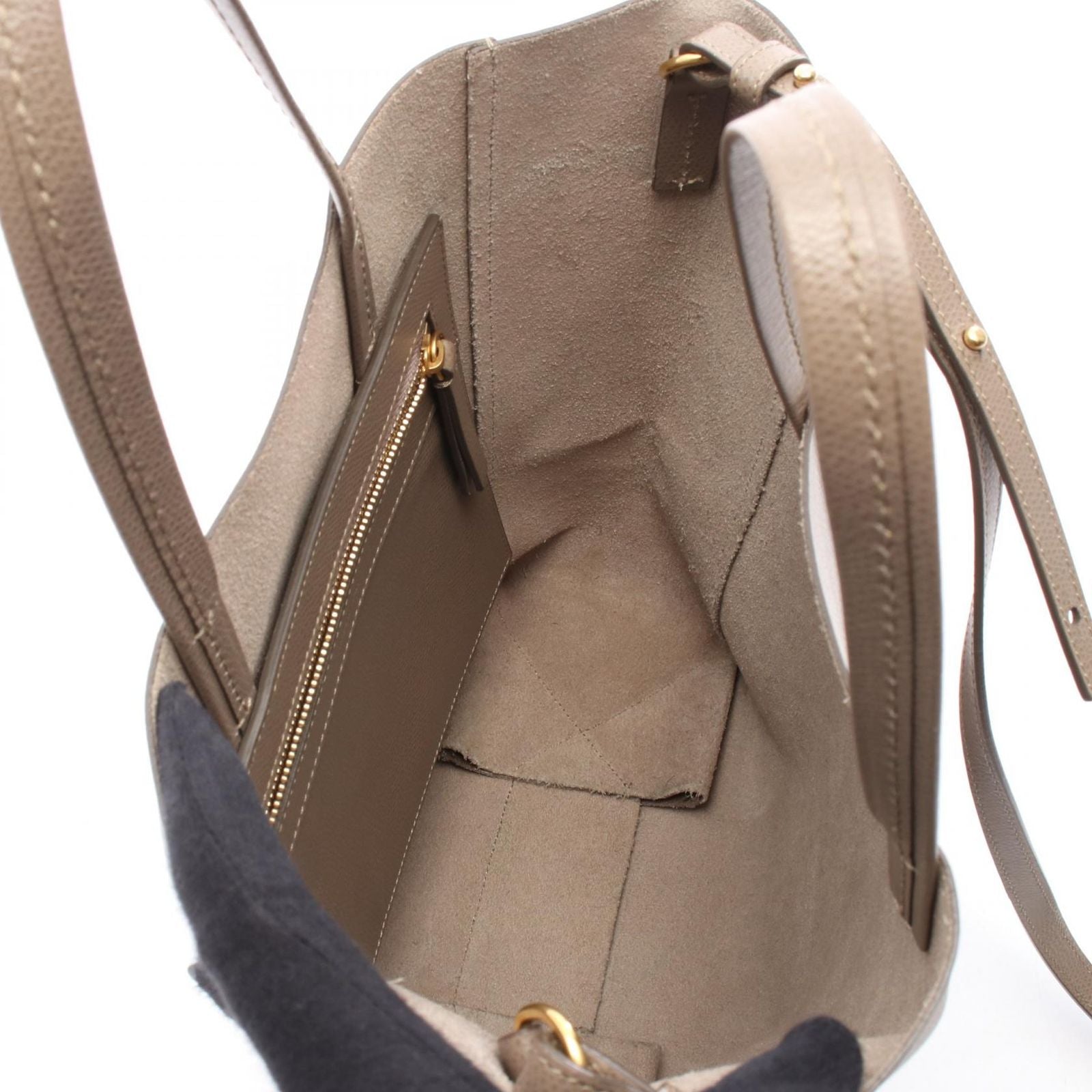 Celine Seri Tote Gray Leather — view 3